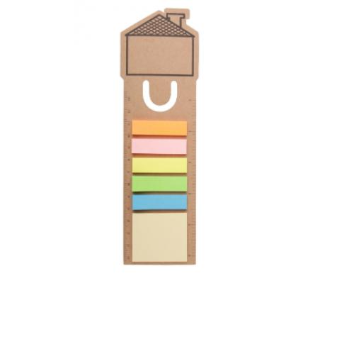 Printed House Shaped Card Bookmarks Sticky Notes